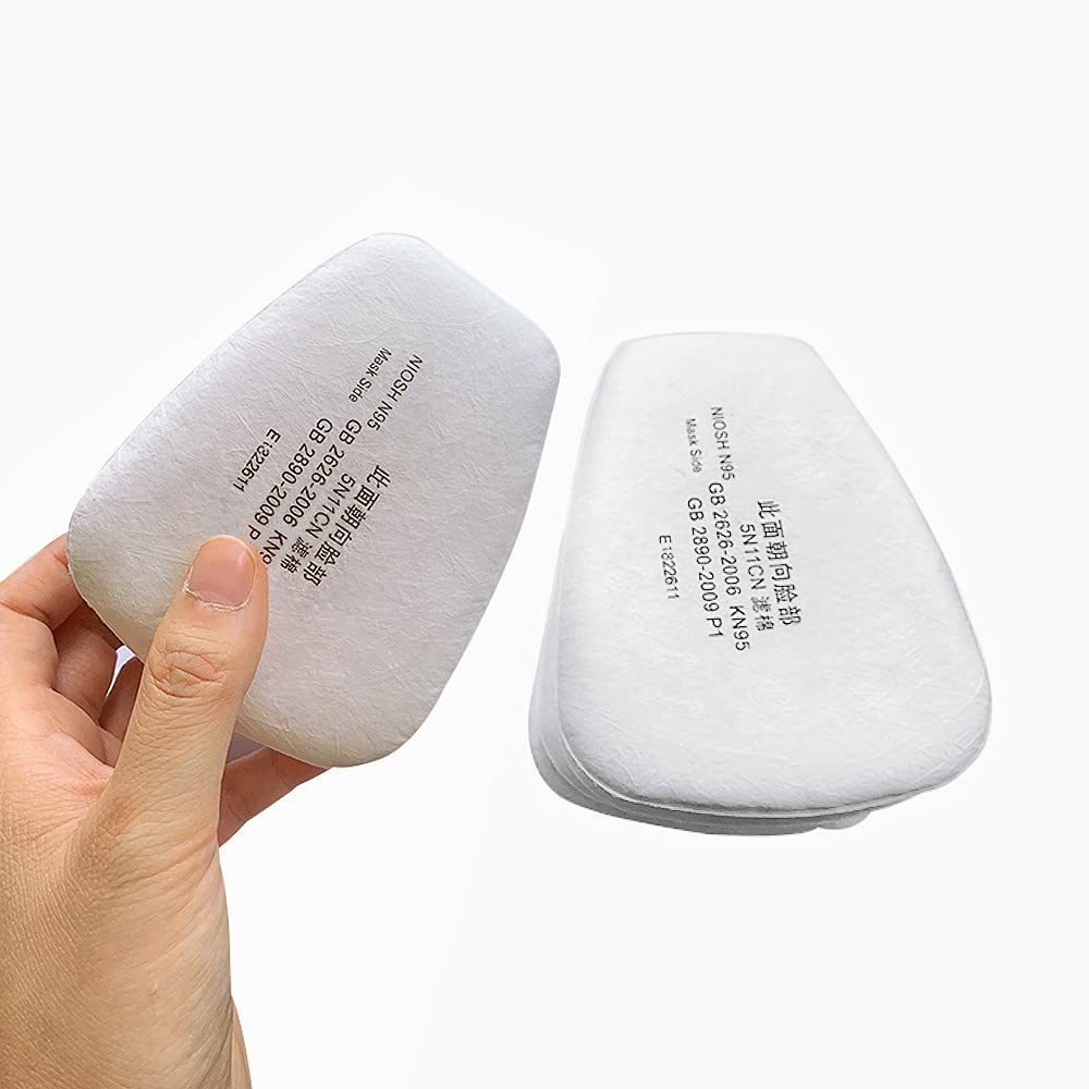 5N11 Particulate Filter Cotton Replacement for 5p71 6100 6200 7501 7502 6800 Protective Installed on 501 Filter (10 PCS)