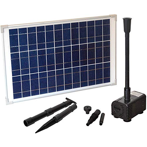 HEISSNER SP1000-00 Hybrid-Pumpen-Set 1000 L/h mit Trafo und Solarzelle