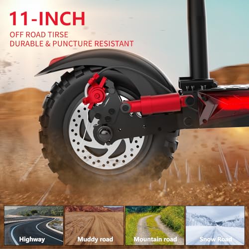 Electric Scooter Adults, 37 Miles Long Range, 34 Mph Max
