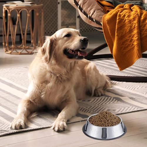 8 Pack Stainless Steel Dog Bowl Metal Dog Bowls with Rubber Base Nonslip Pet Bowls Cat Feeding Bowls Pet Food and Water Bowls for Indoor Small Medium Large Dogs Cats Pets 186 Oz  Cucciolini Doodles 8 pack stainless steel dog bowl metal dog bowls with rubber base non slip pet bowls cat feeding bowls pet food and water bowls for indoor small medium large dogs cats pets 18 6 oz   cucciolini doodles