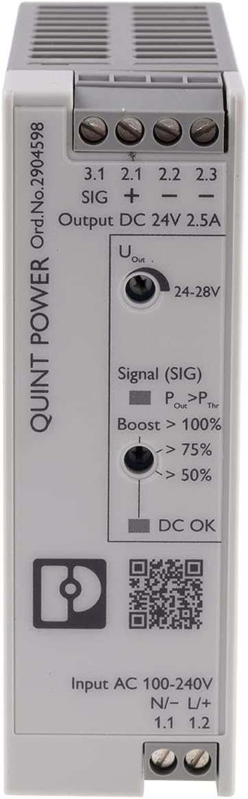 Phoenix Contact QUINT4-PS/1AC/24DC/2.5/SC DIN rail power supply (DIN-rail) 2.5A 60W