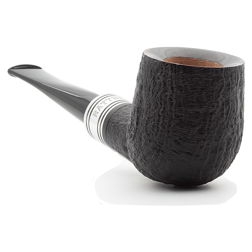 Rattray's Pfeife Newcastle Sandblast 5, sandgestrahlt, schwarz
