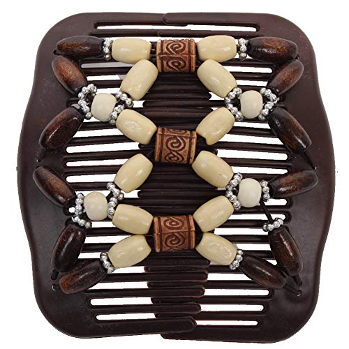 JUSTFOX - Trend African Hairclip Haarklammer mit Ornamenten weiß Cover