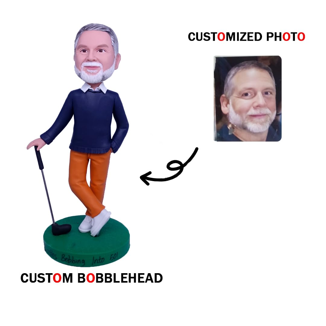 Bobblehead - Personaggio musicale personalizzato, regalo artigianale per gli amanti della musica, elegante decorazione per casa e ufficio, collezione unica, realizzata con la tua foto