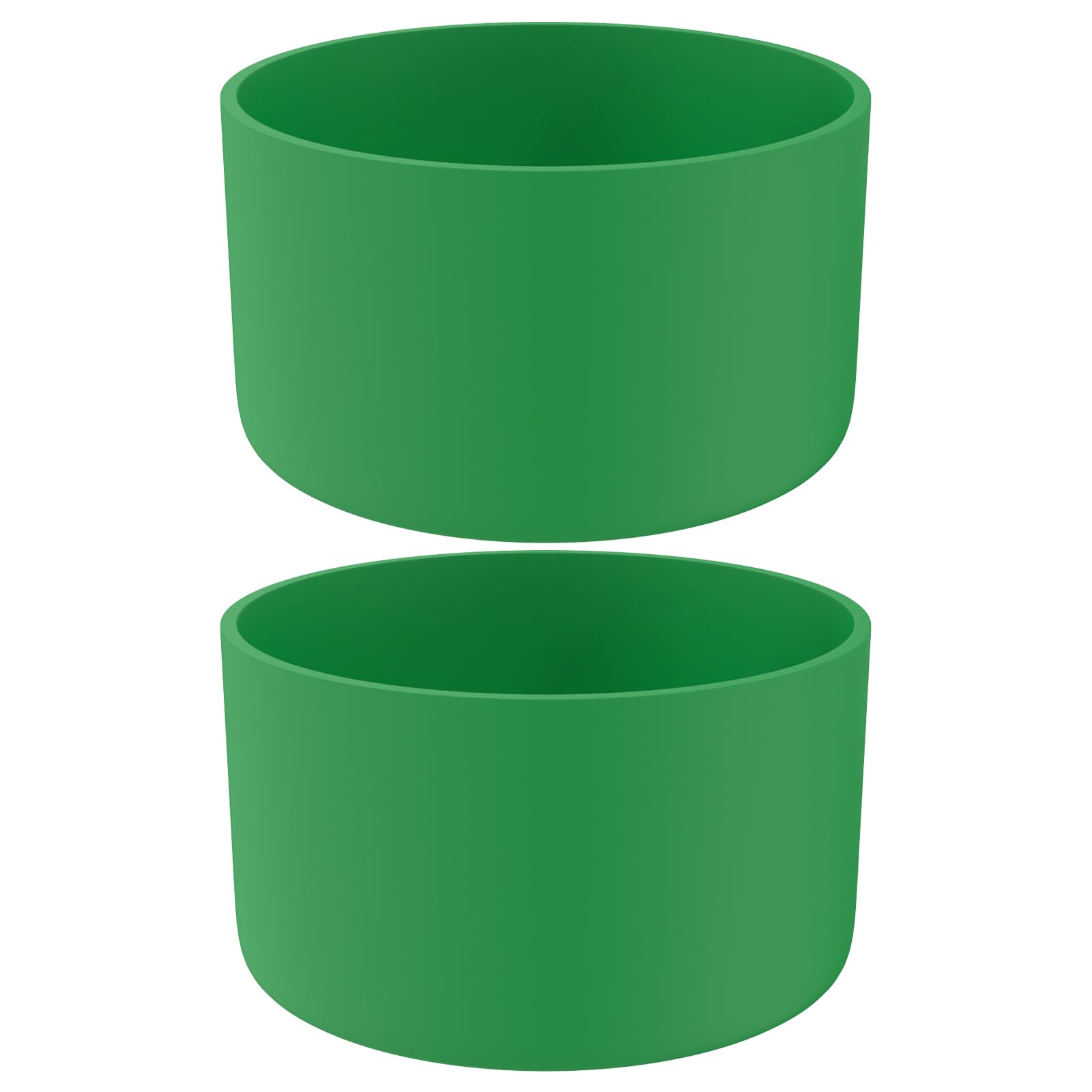 Silicone Bumper Boot for Stanley Quencher H2.0 40 oz 30 oz Tumbler with Handle & Stanley IceFlow 20oz 30oz, Protective Water Bottle Bottom Sleeve Cover, Tumbler Accessories (Green)