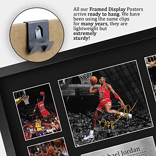 HWC Trading A3 FR Michael Jordan Gift Signed Large Framed A3 Printed Autograph Chicago Bulls Gifts Photo Display - Image 6