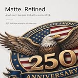 10PCS USA 250th Anniversary Car Decal Set, 1776-2026 Eagle American Flag Stickers, Automotive-Grade Vehicle Decals in 8, 5, 3, 2 Inch Sizes for Car, Truck, Bumper, Window