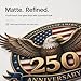 10PCS USA 250th Anniversary Car Decal Set, 1776-2026 Eagle American Flag Stickers, Automotive-Grade Vehicle Decals in 8, 5, 3, 2 Inch Sizes for Car, Truck, Bumper, Window
