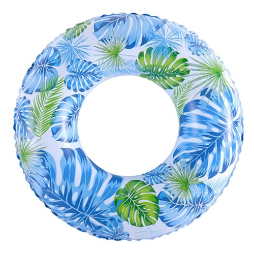 Pool Floats for Kids Ages 5-10, Swimming Pool Toys Inflatable Pool Tubes Simple Stripes Cute Swim Rings, Kids Floaties Water Toys for Pool Beach Party...