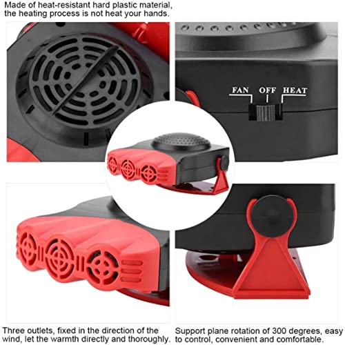 Aeiofu Windshield Defogger Car Heater Portable Fan Heater Portable Car Heater And Defroster, Portable 12V 150W Car Windshield Window Defroster Ceramic Heater Cooler Fan #TOP1