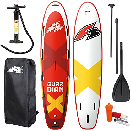 F2 Guardian SUP 2021 Stand Up Paddle Board - Tabla de surf de remo (10,8 pulgadas, incluye remo, bolsa y bomba de aire)