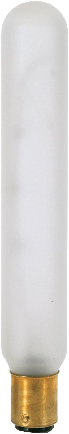 Satco S3298 130V DC Bayonet Base 20-Watt T6.5 Light Bulb, Frosted