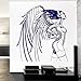 fancjj Chaude Cyber ​​Fille Stickers Muraux Ange Autocollant Mural pour Adolescent Chambre Papier Peint Home Design Mural Décoration Chambre