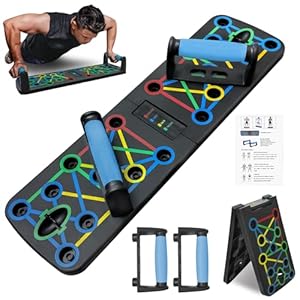 Push Up Board for Men & Women,Portable Multi-Function Foldable Pushup Fitness Stand for Floor, Fitness Strength & Exercise Training for Home Gym Workout