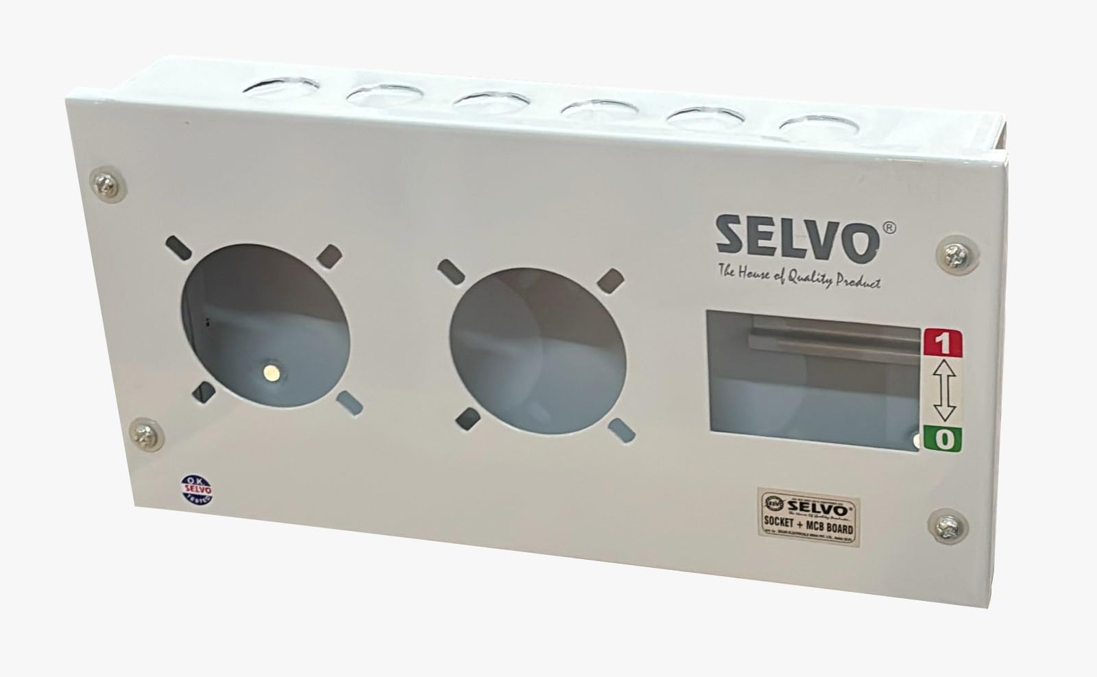 SELVO 2 SOCKET +1 MCB Slot Industrial plug socket Distribution board-image-24
