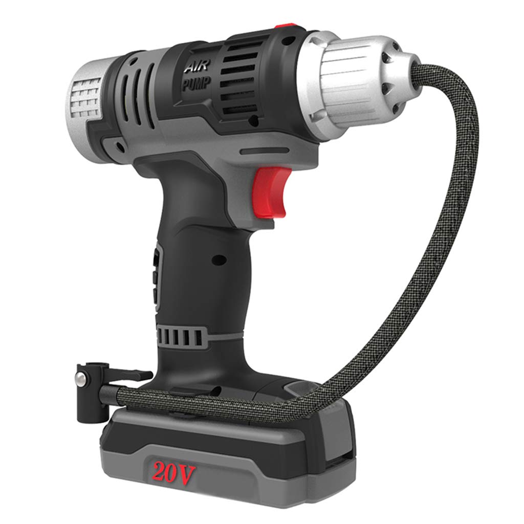 YICOL Rechargeable Air Pump Tire Inflator Compressor Electric Bike Pump with Pressure Gauge and LED Light