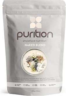 Unflavoured – High Protein Wholefood Shake | 500g Natural Meal Replacement with Whey Protein | Unsweetened, No Flavouring | Keto Diet, Weight Loss & Healthy Breakfasts | 12 Servings