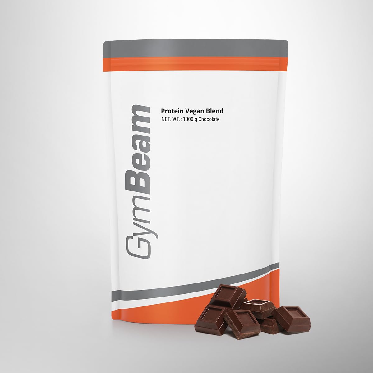 GymBeam Proteine Vegan Blend - Miscela di Proteine di Pisello, Riso e Canapa, Senza Glutine, Lattosio, Soia e OGM, Ideale per Vegetariani e Vegani, Basso Contenuto di Zuccheri (1000 g, Cioccolato)