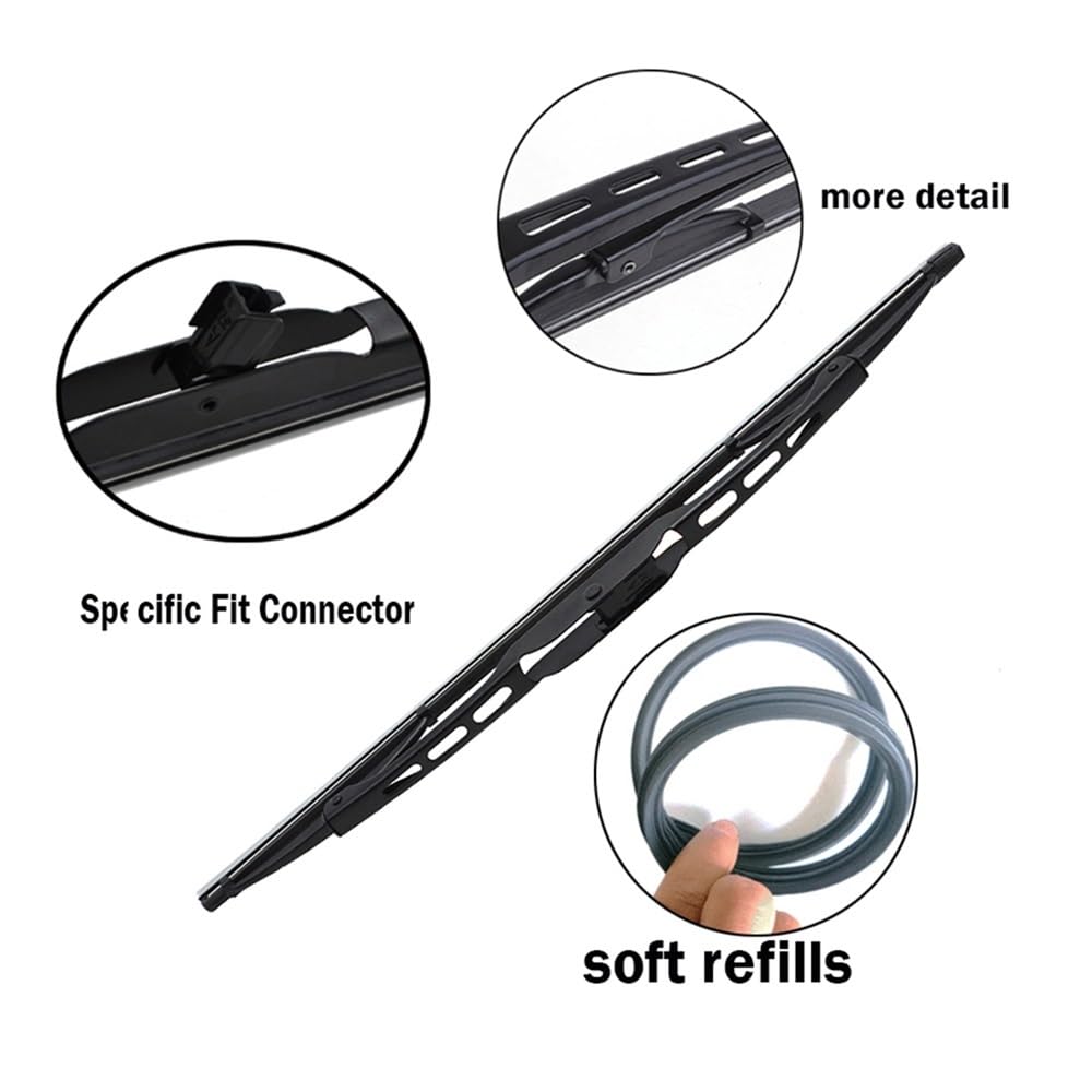 Tergicristallo Set Di Spazzole Tergicristallo Anteriori E Posteriori Per Range Per Rover L322 Per Vogue HSE 2002-2012 Parabrezza Da 26 "+26" + 16 "