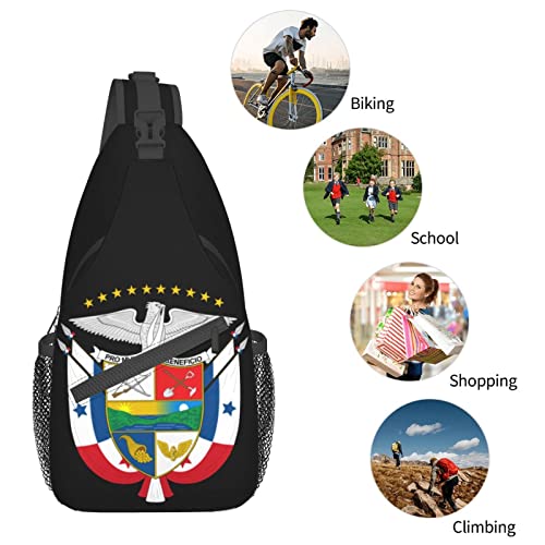 Mochila cruzada unisex negra estilo bandolera miniatura 7