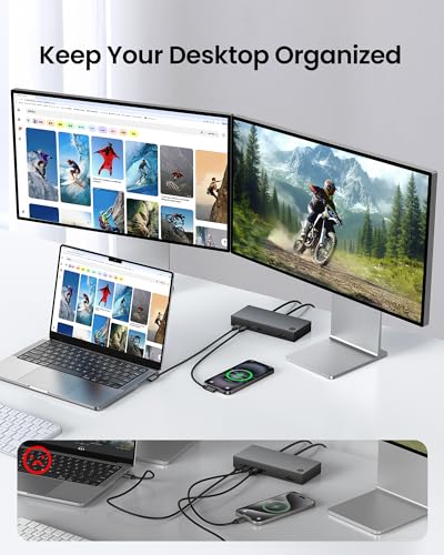 Image of Silkland Long USB C Monitor Cable 90 Degree 15FT, 8K@30Hz 5K /4K@60Hz Output | 20Gbps Data Transfer, Right Angle USB C 3.2 Gen 2x2 Cable, 240W PD Charging for iPhone 17,MacBook, Portable Monitor, Carplay