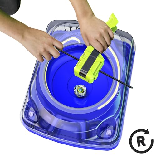Image of Beyblade X Clip & Rip Launcher with Takara Tomy Attack Type Top Right-Spinning Top Toy, Battling Tops Game Toys, Ages 8+