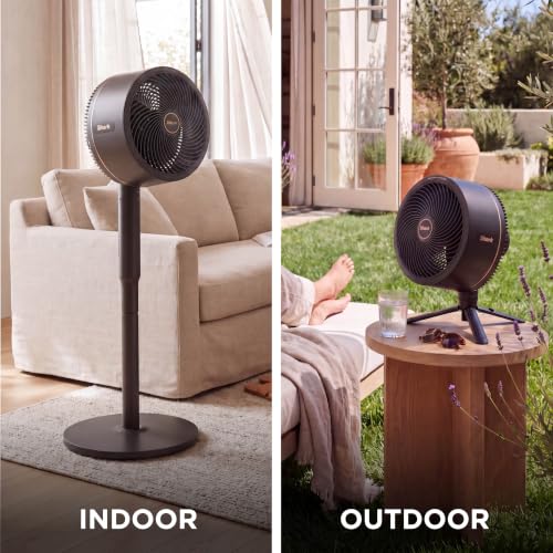 Image of Shark FlexBreeze 2-in-1 Fan with Misting Attachment, White, FA222WH | Corded /Cordless, Pedestal to Tabletop, up to 24-Hr Battery, up to 70 Ft of Power, 5 Speeds, with Outdoor Misting Attachment