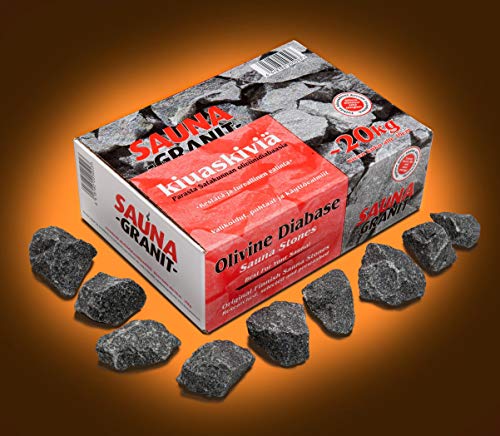 Pierres de sauna finlandaises, 20 kg, taille 1