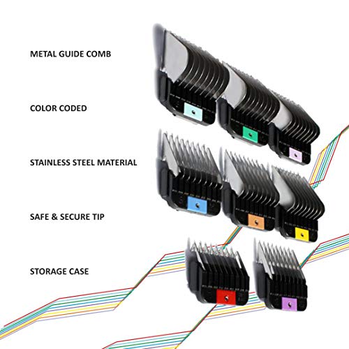 Wahl Professional Animal Stainless Steel Attachment Guide Comb Set for