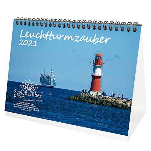 Télécharger Leuchtturmzauber Calendrier de bureau format A5 paysage pour phare 2021 – Coffret cadeau comprenan Gratuit