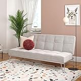 Novogratz 2347479N Elle, Convertible Sofa Bed and Couch Futon, Gray