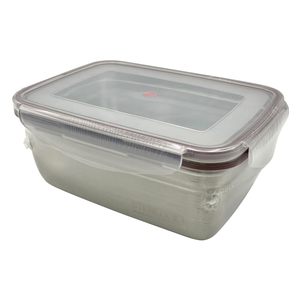 AS ONE Stainless Steel Square Container (Lock Type) 2000mL / 3-8850-06