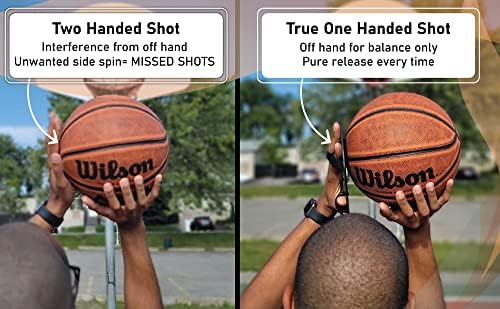 Crown x Starr Basketball Shooting Off Hand Trainer - for Right Handed Shooters, Eliminate Off Hand Interference - with Bonus 5.3" Shooting Aid