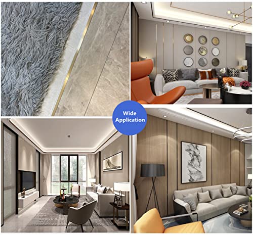 10 Pcs Aluminium Alloy T Molding Floor Transition Strip 48" Long Doorway Edge Trim For Wood,Tile,Vinyl,Laminate Floors Bridges The Gap (Black, 0.77"(19.5Mm) Wide) #TOP5