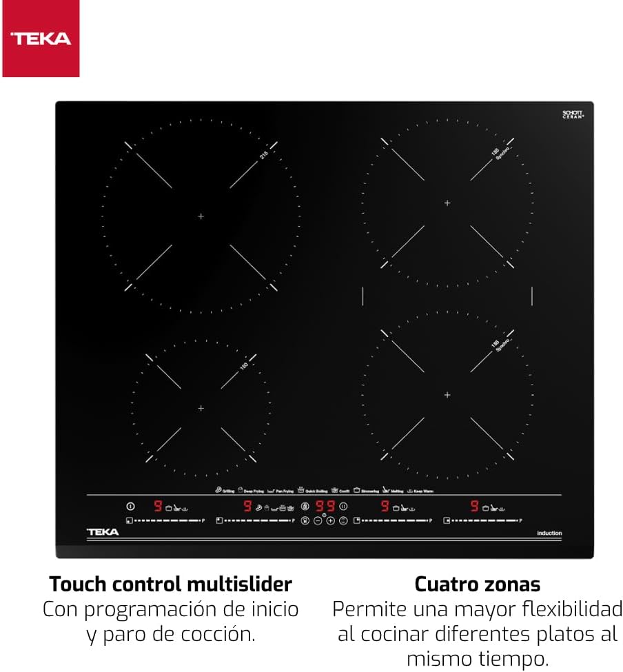 Teka MasterSense Induction Hob Touch Control Multislider