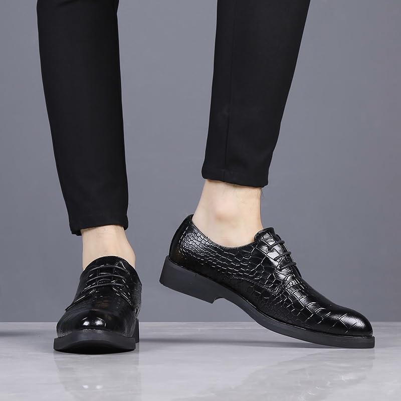 Dress Shoes for Mens Genuine Leather Anti-Slip Casual Breathable Fashion Lace Up Uniform2