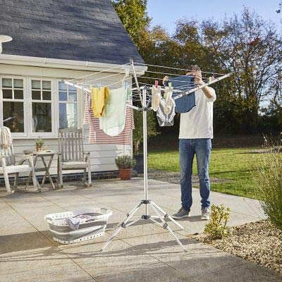 lakeland Free-Standing Outdoor Rotary Airer 158.5cm – Place-Anywhere Clothes Airer 19m Drying Space - Image 2