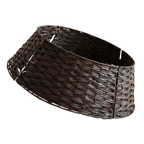 OFFSCH Saia de árvore de Natal rústico decorativa para árvores artificiais base de adorno para festas e reuniões para interiores e exteriores