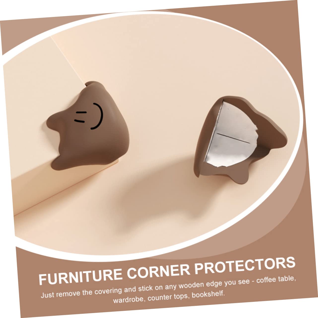 Toyvian Café 20 Piezas Protector De Esquina De Mesa Esquina De Silicona Protector De Esquinas Bebe Cojín De La Esquina De La Mesa Proteccion Esquina De Muebles Gel De Sílice Bebé