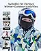 Aegend Balaclava Face Mask for Kids Age 5-12, Windproof Ski Face Neck Warmer for Cold Weather Winter Outdoor Sports Skiing Running Cycling, 1 Piece, Black