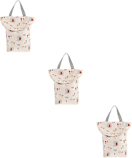 SAFIGLE 3 Pçs Saco De Armazenamento De Fraldas Fraldas De Pano Para Bebês Fraldas Laváveis Para Sacos Organizadores De Bebê Para Viagens Sacos Molhados Para Viagem Sacola De Fraldas