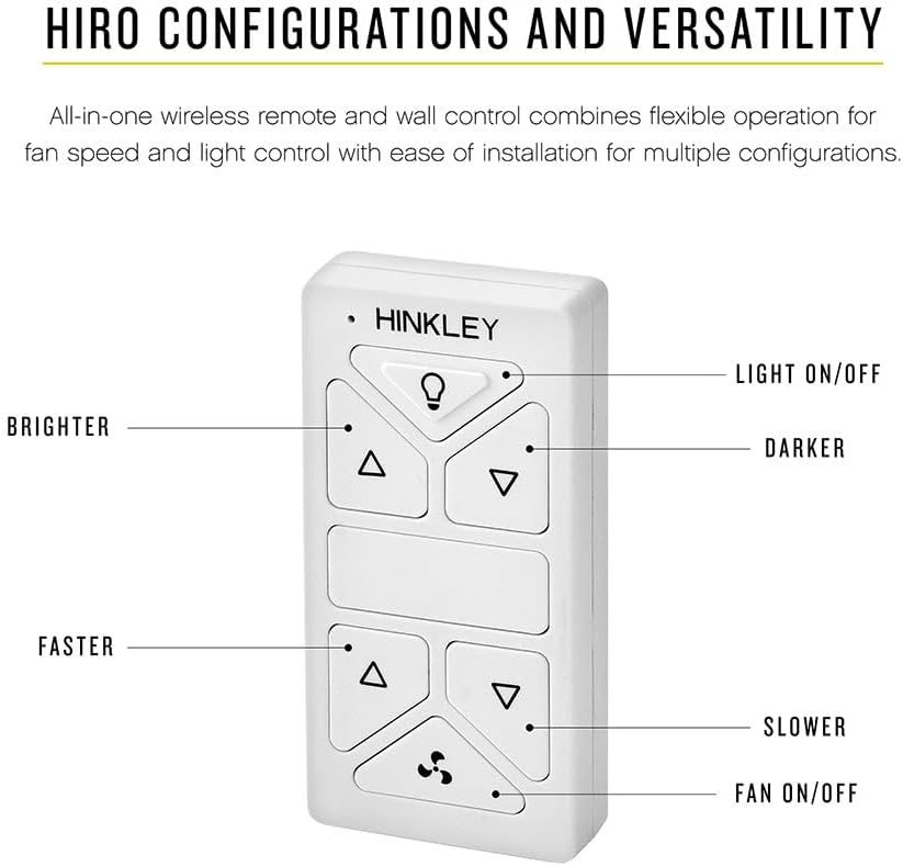 Hinkley Fan Hiro Control Non-Reversing Hiro Control Non Reversing, White