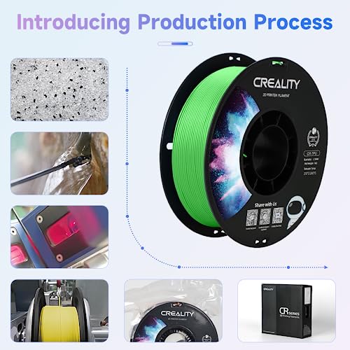 Image of Official Creality TPU Filament, Flexible 3D Printer Filament 1.75mm, 95A Shore High Hardness & Resilience, Dimensional Accuracy + /- 0.03 mm for Most FDM 3D Printers