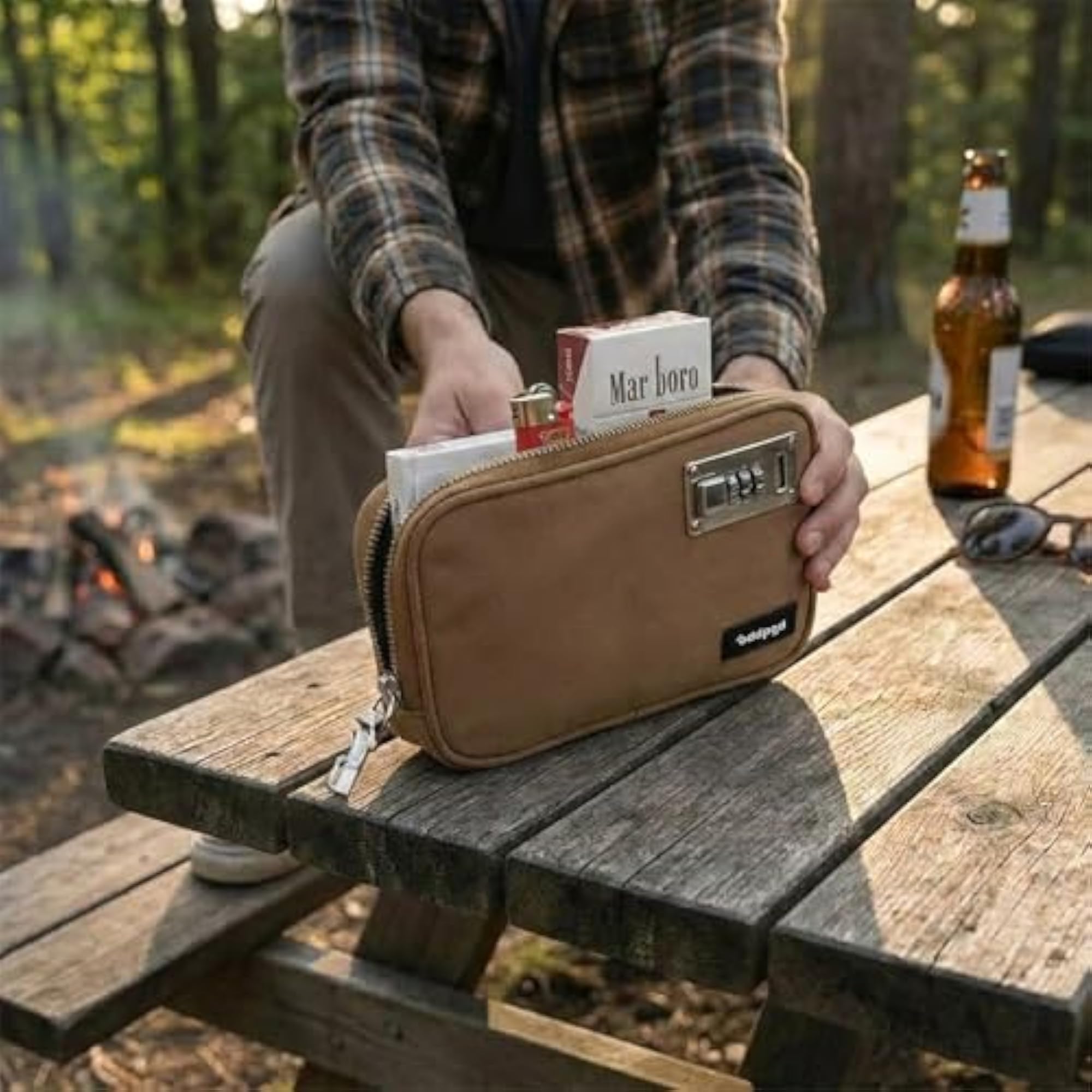 SecurePod Combination Lock Storage Pouch for Valuables