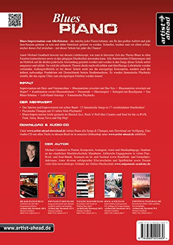 Die außergewöhnliche Schule für Blues-Piano: Der einfachste Weg zur perfekten Blues-Improvisation (inkl. Download). Lehrbuch für Klavier. Klavierschule. Klavierstücke. Klaviernoten. Musiknoten.