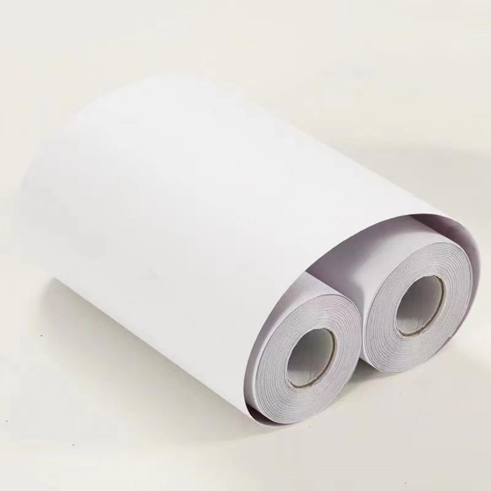Visitryl White Frosted White Self Adhesive Wallpaper Border Wall Tiles Decorative, Peel And Stick Wall Border Bathroom Stickers 10Cm X 1000Cm