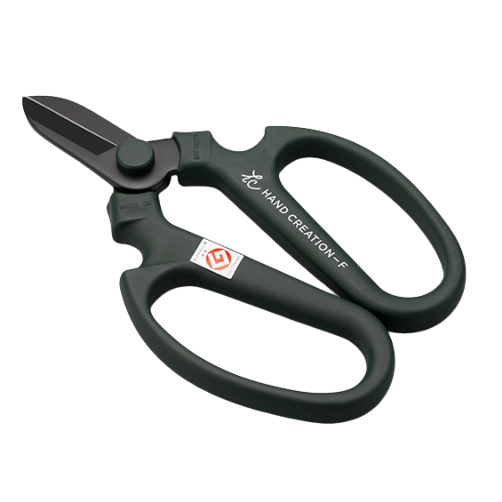 京都 花明かり(Kyoto Hana Akari) Moss Green Japanese Floral Scissors Black Blade – Sakagen Hand Creation, Premium Fluorine-Coated Anti-Wear Shears, Made In Japan, Flower Shears For Floral Design, Ikebana & Gardening, F-170 (Moss Green)