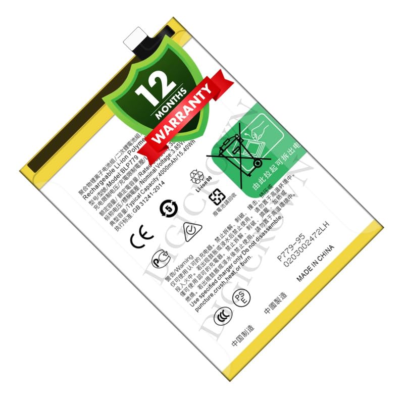 Image of Original BLP779 Battery Compatible for Oppo A92s | A93 4G | Reno 4 Lite | Reno 4Z 5G - (4000mAh) - 1 Year Warranty DF7