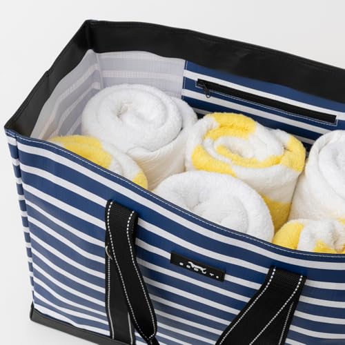 Image of SCOUT Original Deano Tote - Durable Lightweight Open Top Beach, Pool & Lake Bag, Inside Zip Pocket, Folds Flat