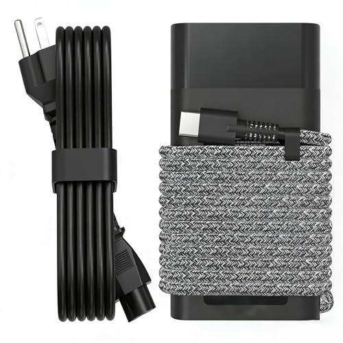 QIOUZW 65W USB C Laptop Charger Compatible with HP Laptop Charger Spectre X360 Elitebook Envy Omnibook Elite Dragonfly Chromebook ProBook Zbook Type C Computer Charger AC Adapter Power Cord Supply